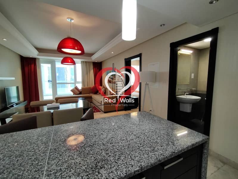 10 Furnished One Bedroom | Corniche View | High Quality with Facilities