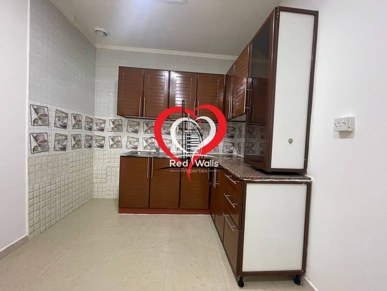 6 2ND FLOOR 2 BHK WITH 1 BATHROOM AND TAWTHEEQ AVAILABLE LOCATED AT AL MUROOR NEAR AL BATEEN AIRPORT.