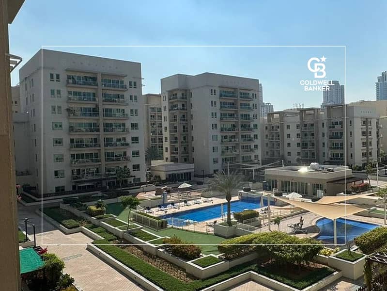 Fully Furnished pool view 1BR in Al Samar 2 Fully Furnished pool view 1BR in Al Samar 2