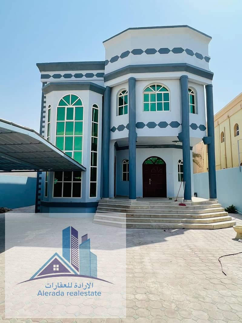 Villa for rent in Al Rawda, a large area with air conditioners