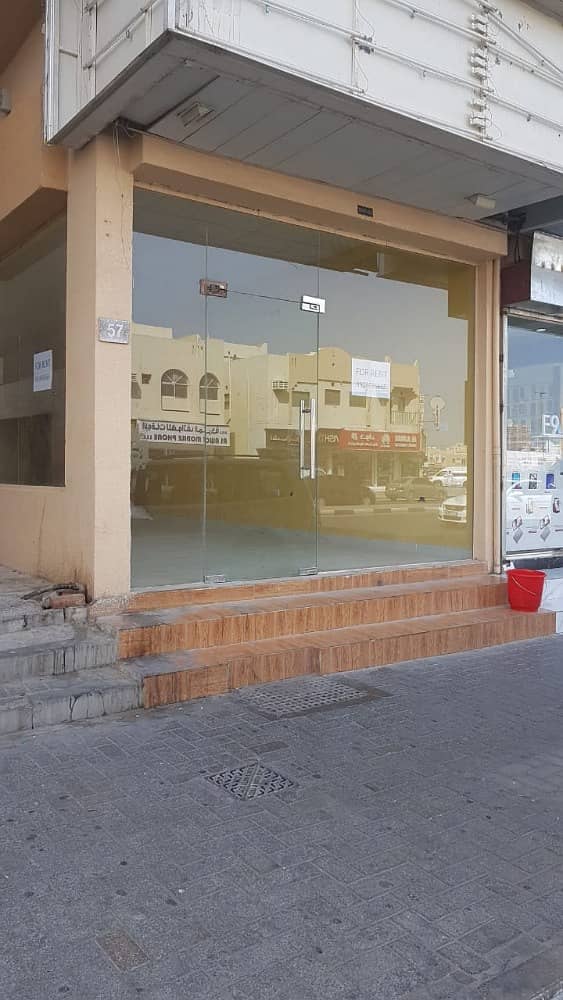 Huge commercial shop for rent in Yarmook area close to Mega mall Sharjah. On the main road