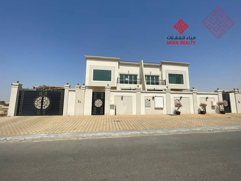 Spacious 6 Bedrooms Villa is available for rent in hoshi sharjah for 90,000 AED yearly