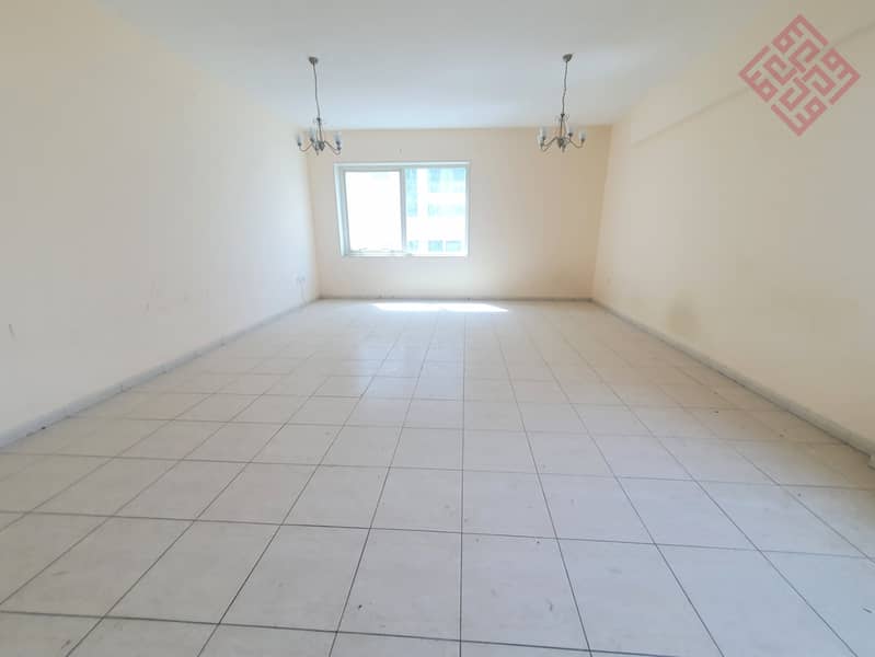 Spacious 3 bedroom with balcony + AC chiller free is available for rent in Al Taawun