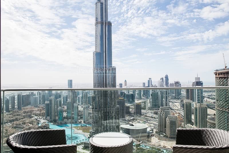 Full Burj and Fountain View | 2 Bed | High Floor