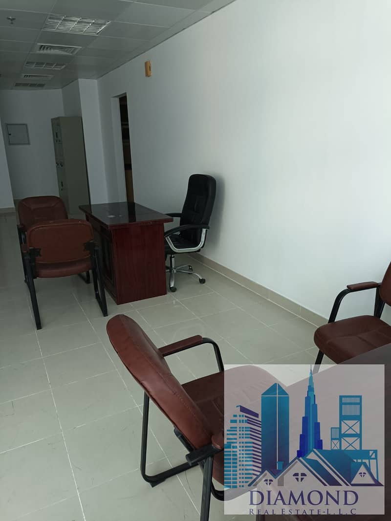 Availabel big office furnished for rent in Horizon tower ajman