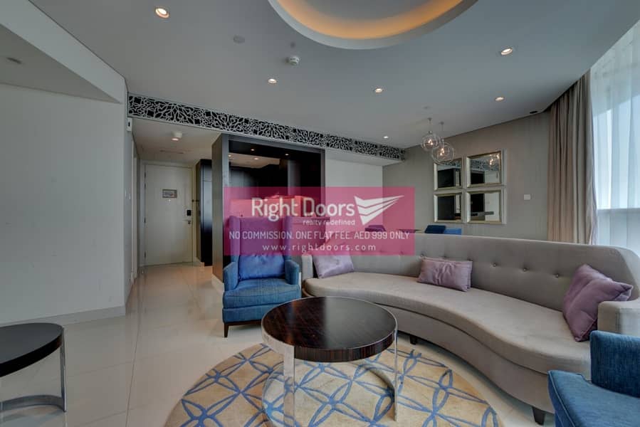 位于迪拜市中心，绝佳酒店式公寓 2 卧室的公寓 145000 AED - 4048624