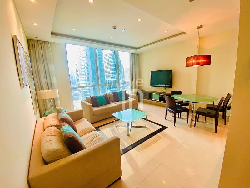 2 Stunning Fully Furnished 1 Bed - High Floor