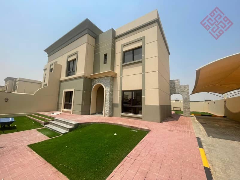 Luxurious 4 bedrooms Villa is available for rent in the most greenish community of Sharjah for 90,000 AED
