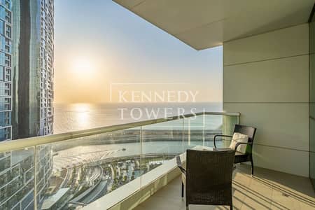 2 Bedroom Apartment for Rent in Jumeirah Beach Residence (JBR), Dubai - Ocean View | Private Beach Access | Prime Location
