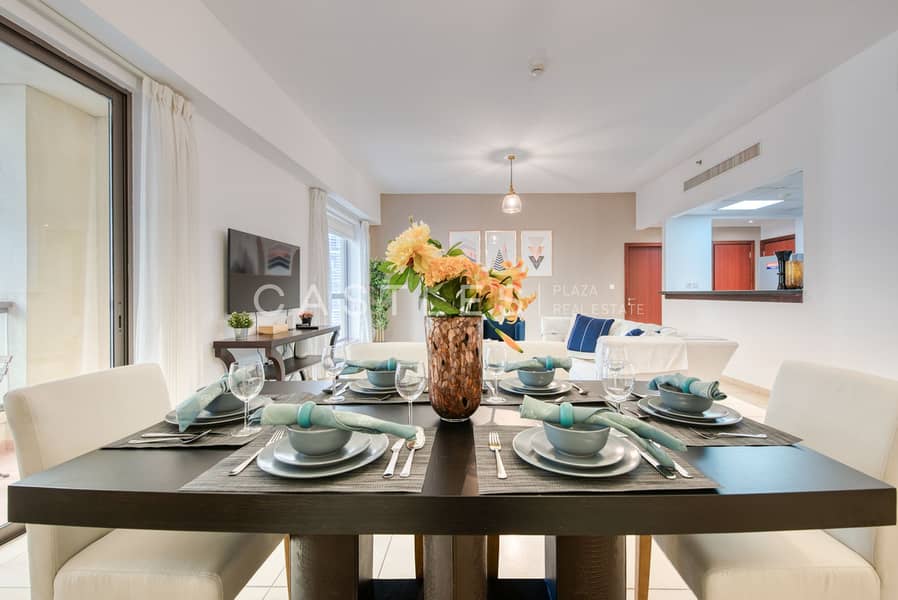 Upgraded | Fully furnished | Marina view