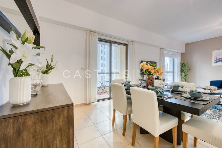 Upgraded | Fully furnished | Marina view