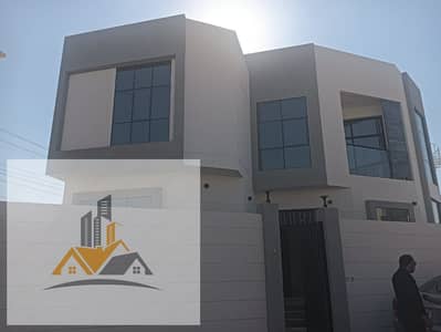 Amazing villa for rent in Ajman, new, 5 bedrooms, living room, 6 bathrooms, and only ignores all the vital energy, like all the main details. New vill
