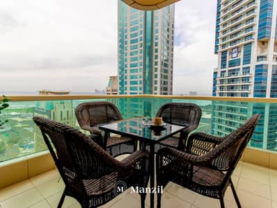 شقة 2 غرفة نوم للايجار في دبي مارينا، دبي - Balcony View