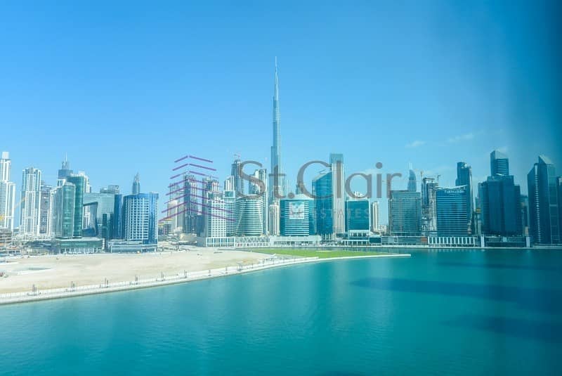 Canal and Burj Khalifa View | Partitioned
