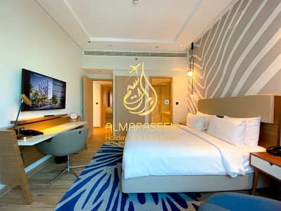 朱美拉棕榈岛， 迪拜 1 卧室酒店式公寓待租 - 位于朱美拉棕榈岛，阿达吉奥酒店公寓 1 卧室的酒店式公寓 8500 AED - 6055241