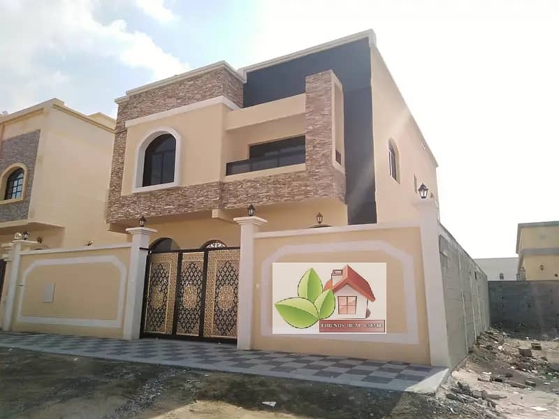 Villa for sale in Ajman, modern design and super deluxe finishing