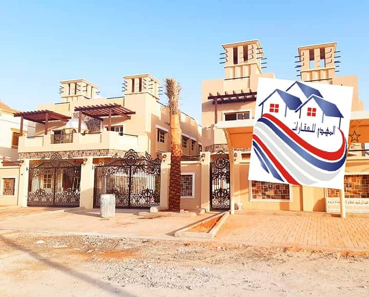 Villa for sale with classic architectural design and super deluxe finishing in Al Rawda, Ajman