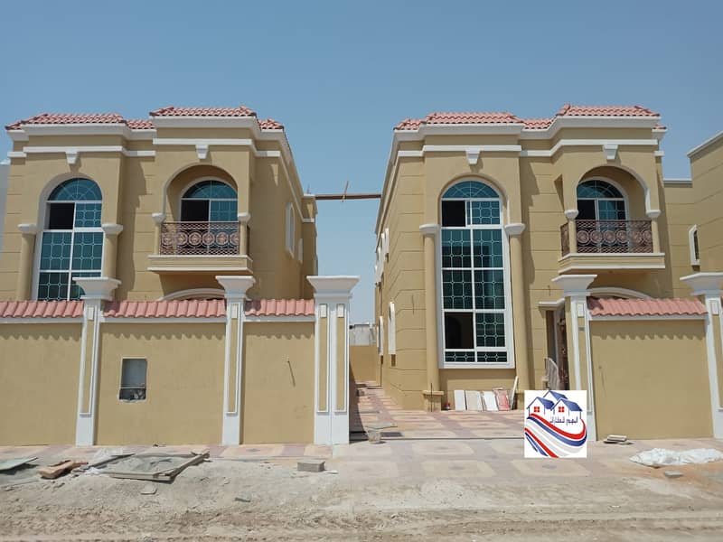Own a villa for sale in Ajman, with bank financing