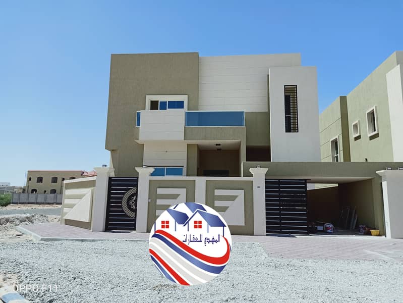 Modern design villa, close to all services, the finest areas of Ajman (Al Mowaihat), freehold for all nationalities