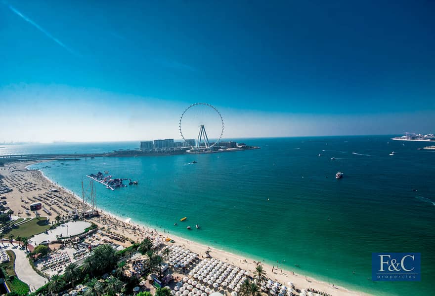 Dubai Eye/Sea View| Beach Access| Brand New