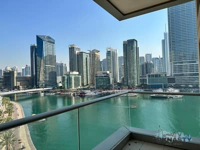 2 Bedroom Apartment for Rent in Dubai Marina, Dubai - Beauport tower  balcony . jpg