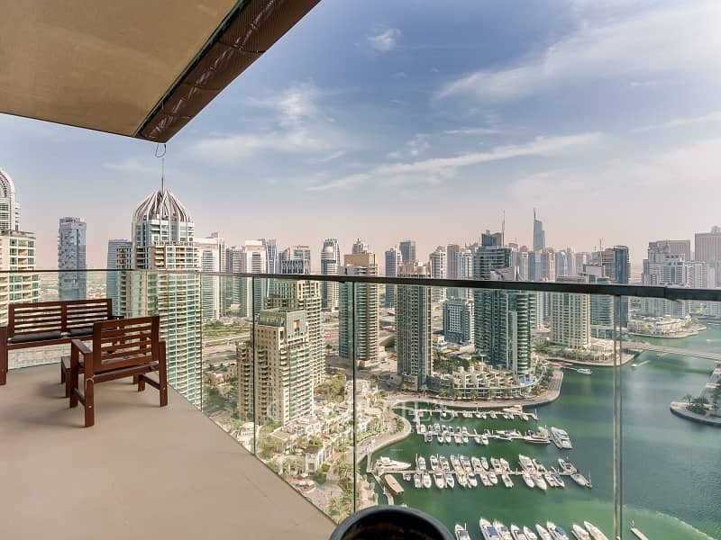 位于迪拜码头，滨海之门，滨海之门1号 3 卧室的公寓 400000 AED - 7536890