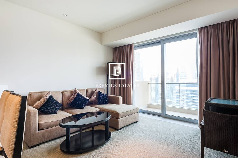 Beautiful Fully Furnished 1 Bedroom  Marina View