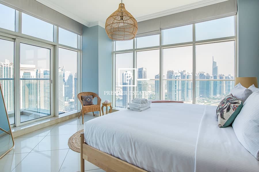 7 Fully Furnished 2 Bed plus Maids | Marina views