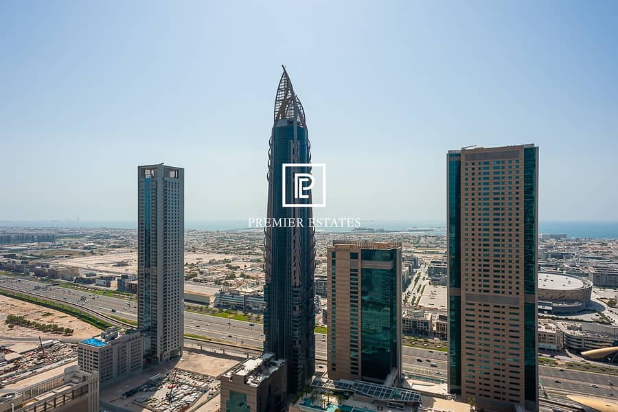 12 DIFC and Sea View| Maids room| Higher Floor