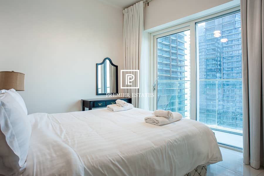 6 Fully Furnished|Luxurious 3BR with full Marina view