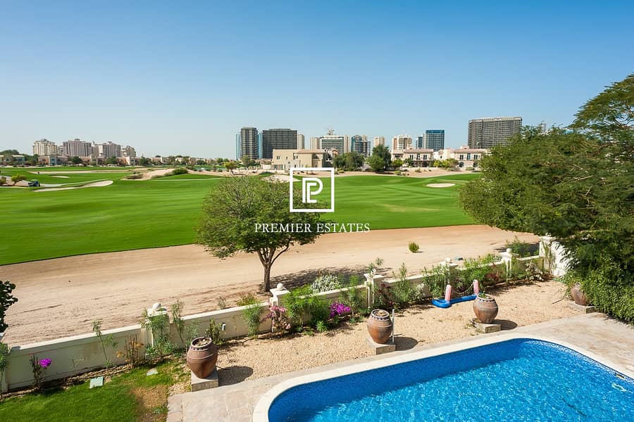 10 Amazing Golf Views|6 Bed Villa| Superb Garden