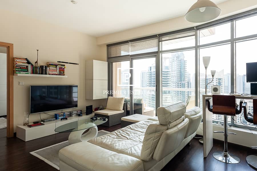 2 Beautifully Furnished 1BR|Marina View|Chiller Free
