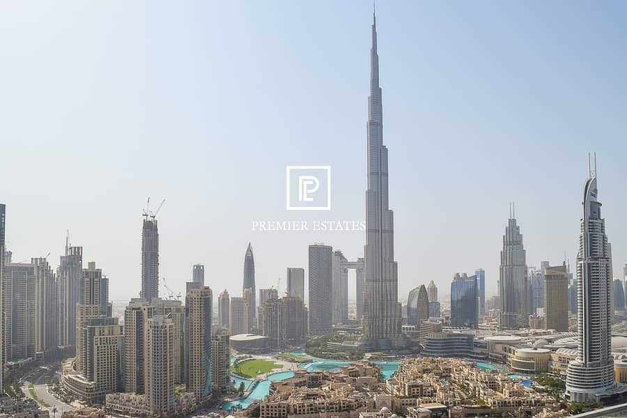 Fully Furnished 2BR|Panoramic Burj Khalifa and Bay