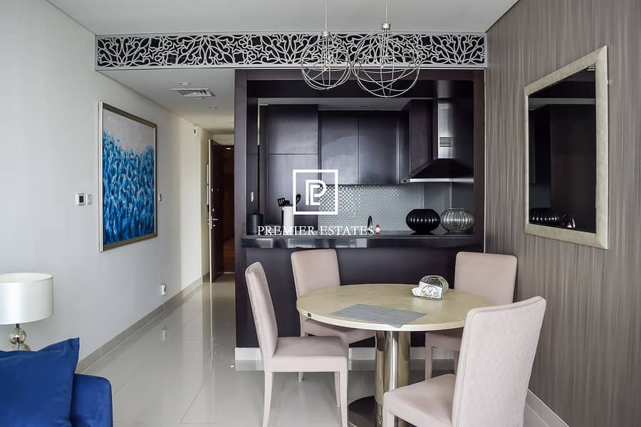 3 Fully Furnished 2BR|Panoramic Burj Khalifa and Bay