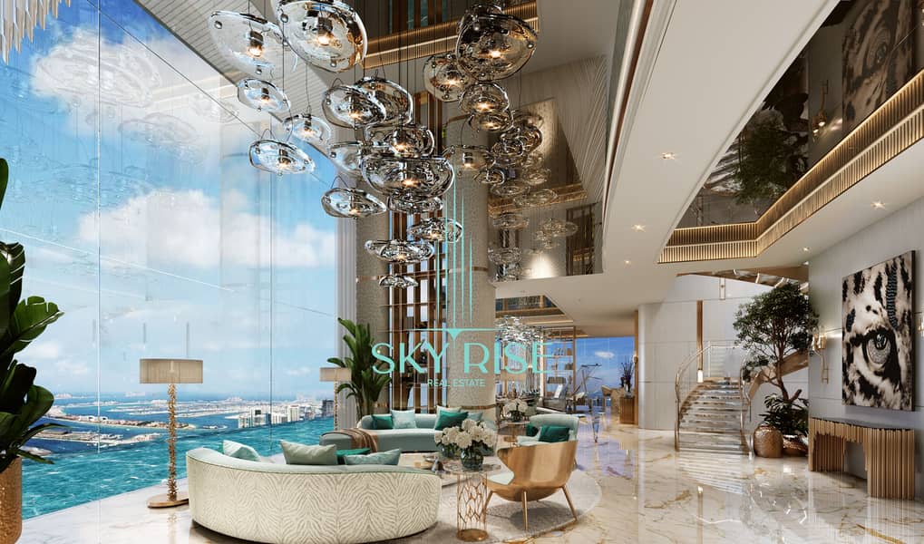 位于迪拜港，卡瓦利达马克海湾综合公寓 4 卧室的顶楼公寓 19973000 AED - 6810985