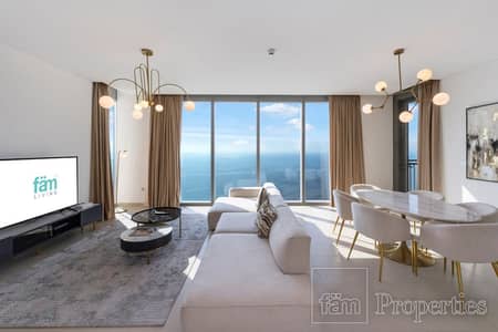 3 Bedroom Apartment for Rent in Dubai Marina, Dubai - Luxury 3B+Storage | Furnished | Seafront Views