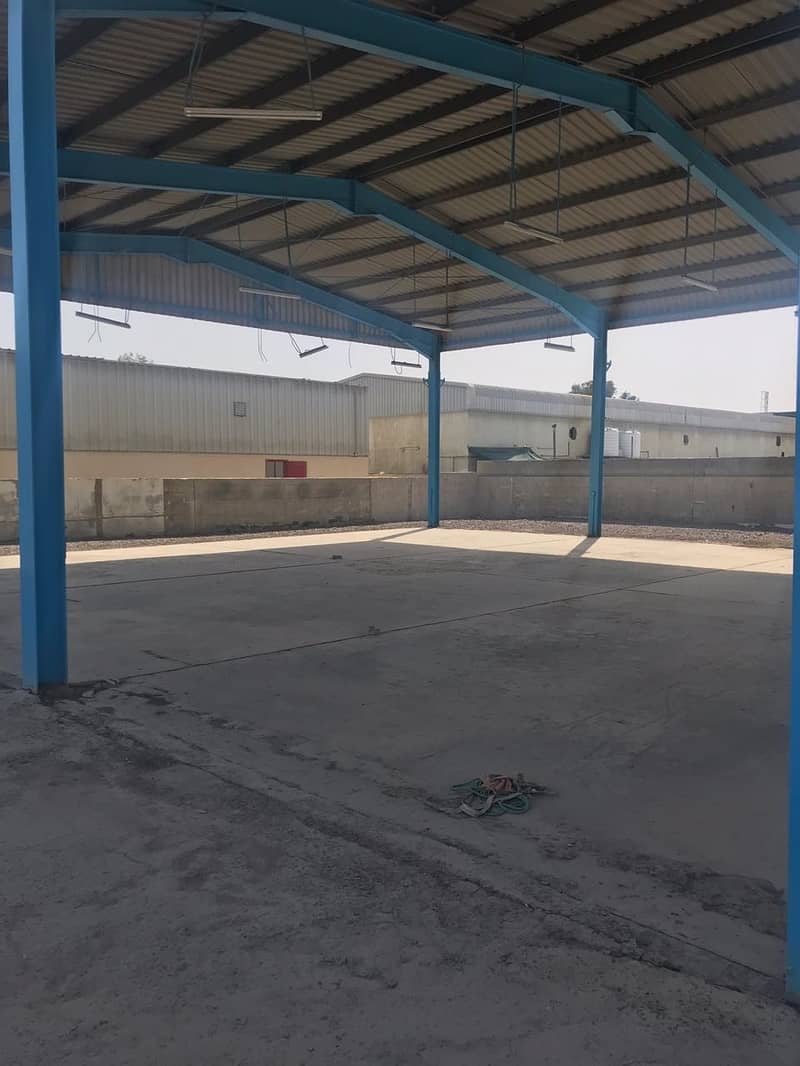 Open land and shed for rent in Al Quoz