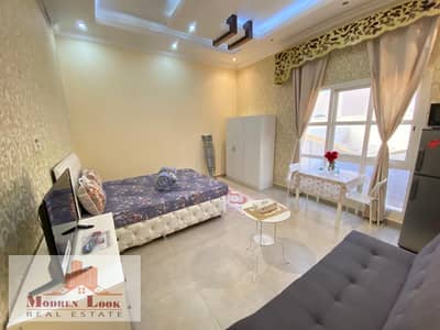 Studio for Rent in Khalifa City, Abu Dhabi - 3200/Monthly Fully Furnished Luxurious Studio Sep/Kitchen Proper Bathtub Bathroom In KCA