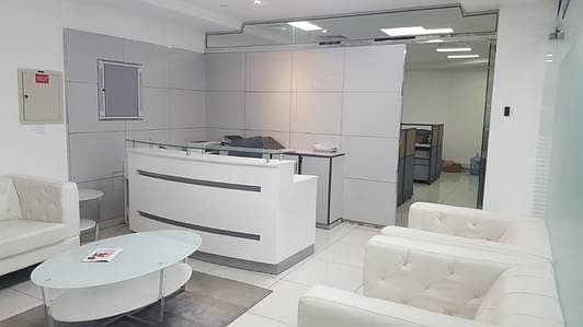 Chiller free Unfurnished 4 Glass Partition office 1100sqft attached pantry and toilet