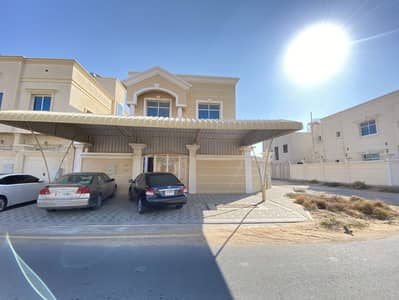 4 Bedroom Villa for Rent in Al Yasmeen, Ajman - Two-storey villa for rent in Ajman, Al-Yasmeen area, corner of two streets, with air conditioners