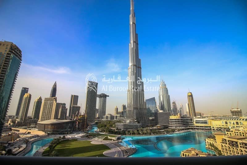 Breathtaking Views of Burj and Fountains 2 Bedroom For Rent