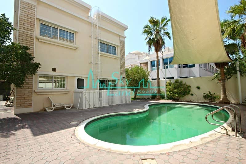 INDEPENDENT 3BR+MAIDS VILLA WITH A PRIVATE POOL IN UMM SUQEIM