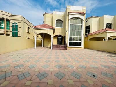 A two-storey villa for rent in Al Mowaihat 1 area in Ajman. It is distinguished by its modern design and spacious spaces, providing an ideal environme