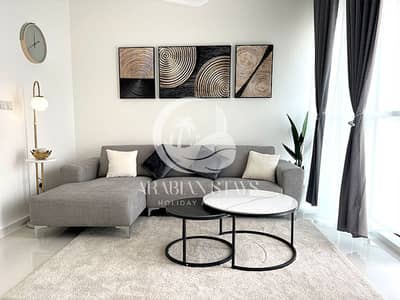 1 Bedroom Flat for Rent in DAMAC Hills, Dubai - Living Room - B1. jpg