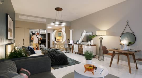 2 Bedroom Apartment for Sale in Masdar City, Abu Dhabi - Studio Type A PERSPECTIVE View1. jpg