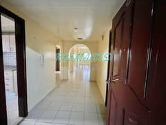 2 B/R HALL FLAT WITH SPLIT DUCTED A/C AND BALCONY AVAILABLE IN AL GHUWAIR AREA ALONG THE AL ZAHRA ST.  NEAR TO NMC HOSPITAL