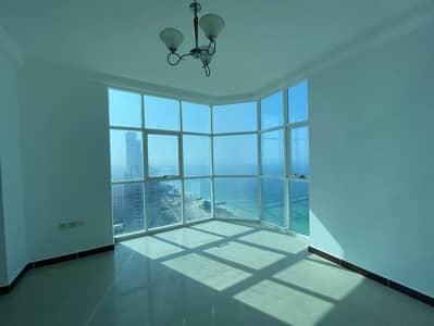3 Bedroom Apartment for Rent in Corniche Ajman, Ajman - Apartment for rent in Ajman, on the Corniche, with a very distinctive view
 It consists of 3 large rooms
 A large hall
 A kitchen and a maid's room
 And 4 bathrooms
 Central air-conditioning
 Wall cabinets
 Maintenance is entirely borne by the owner
 All