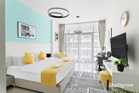 Studio for Rent in DAMAC Hills, Dubai - Bed area