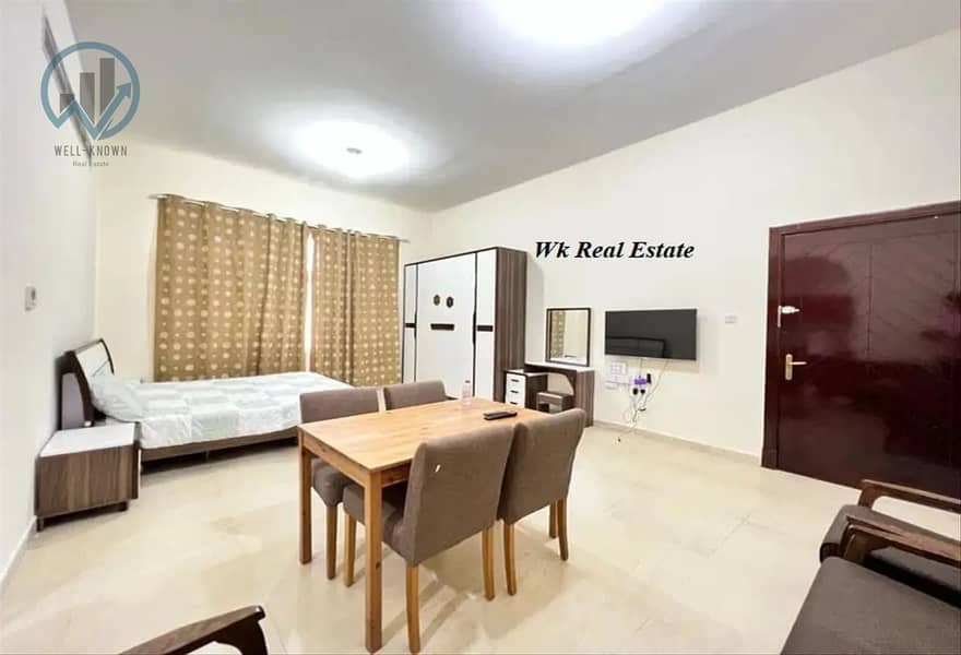 2700 Monthly Fully Furnished Huge Studio Luxury Finishing In Khalifa City A