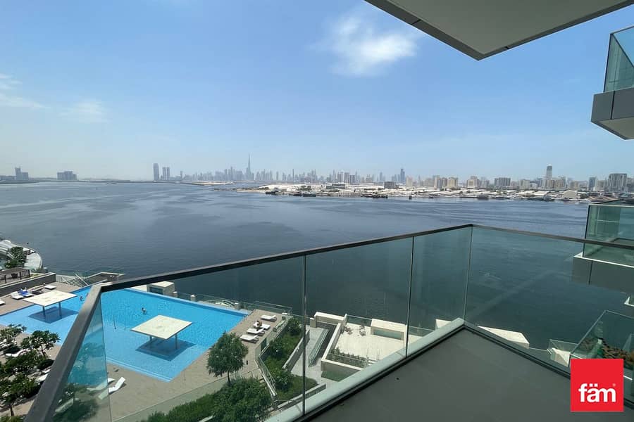 Full Dubai Skyline view | Yachts Marina |Low Floor